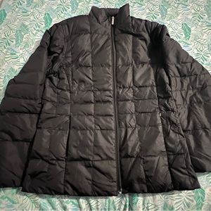 Lands’ End jacket. Lightweight. Black